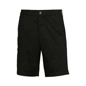George Men's Black Soot Cotton/Spandex Flat Front Above the Knee Shorts NEW
